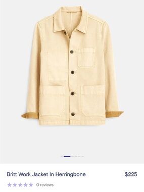 Alex Mill Britt Work Jacket in Light Cream